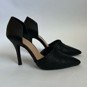 Joe’s Jeans black leather pumps Size 6 1/2 Pre-Owned